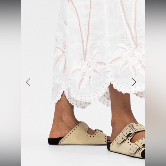 ZIMMERMAN Lyre embroidered cropped trousers- Size 1 - Picture 5 of 10